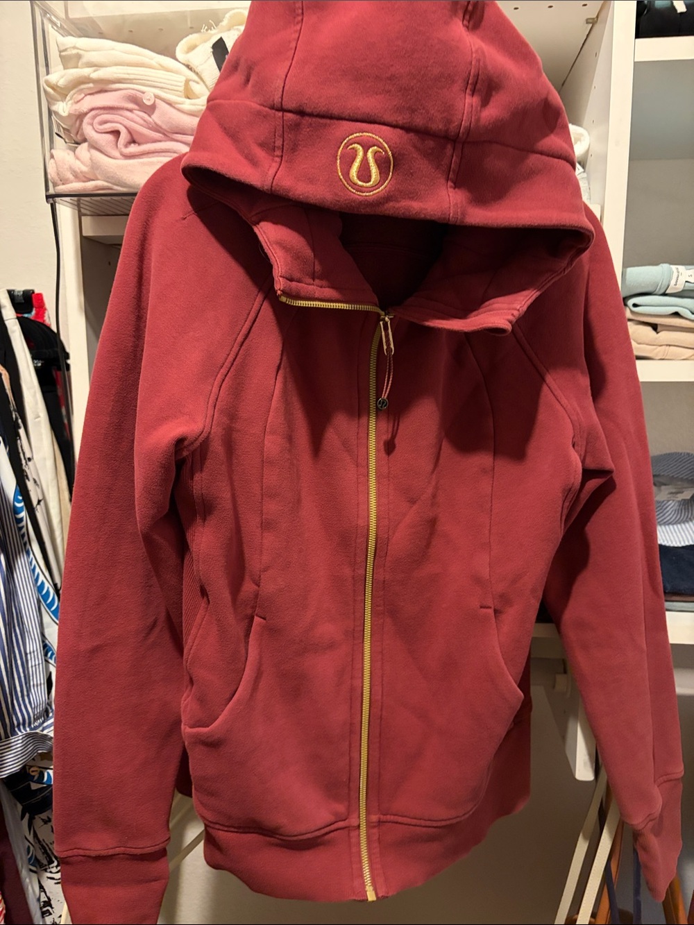 lululemon athletica Scuba Hooded Zip Fleece Jacket - Brick